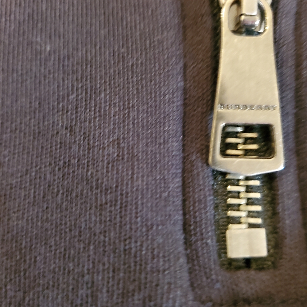 Burberry Black Pullover with Patterned Trim - image 4